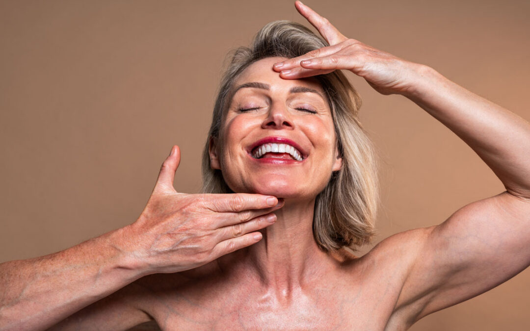 women received and happy about a facelift and neck lift